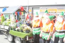 Barwell Bloomers Float ready for the parade